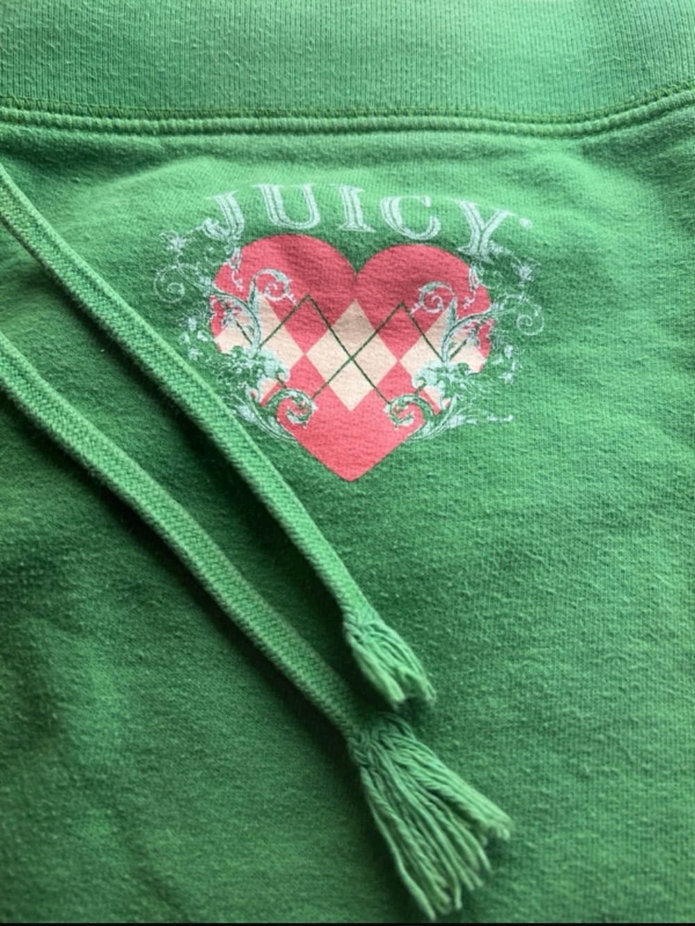Vintage Y2K Juicy Couture Green Sweatpants / Joggers — Petite